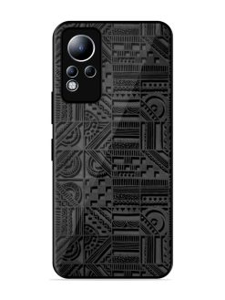 Seamless Pattern Glossy Metal Phone Cover for Infinix Note 11