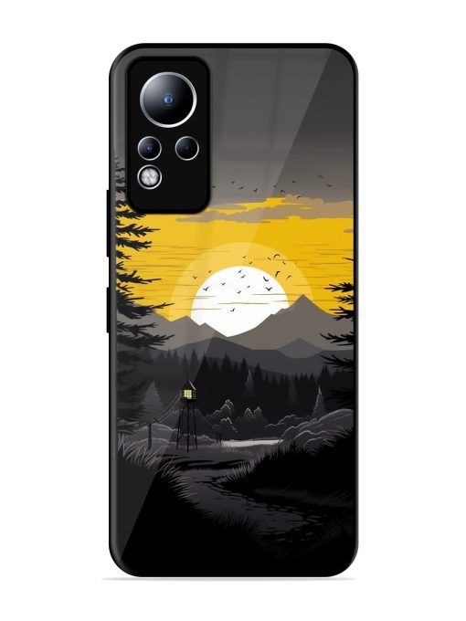 Sunset Vector Glossy Metal Phone Cover for Infinix Note 11