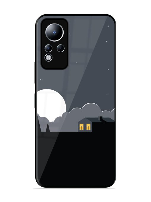 Full Moon Vector Art Glossy Metal Phone Cover for Infinix Note 11 Zapvi