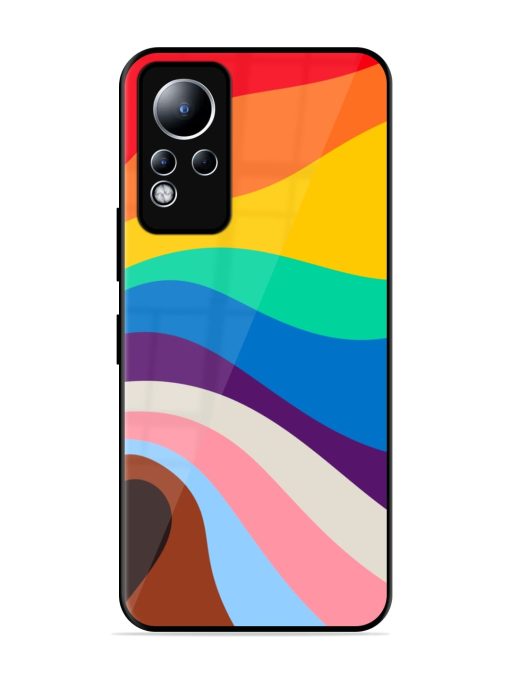 Minimal Pride Art Glossy Metal Phone Cover for Infinix Note 11