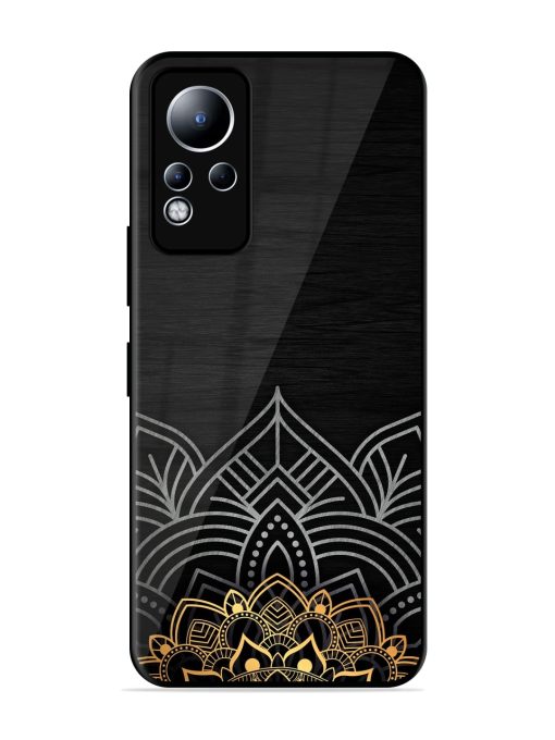 Decorative Golden Pattern Glossy Metal Phone Cover for Infinix Note 11 Zapvi