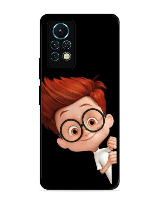 Smart Boy Cartoon Glossy Metal Phone Cover for Infinix Note 11S Zapvi