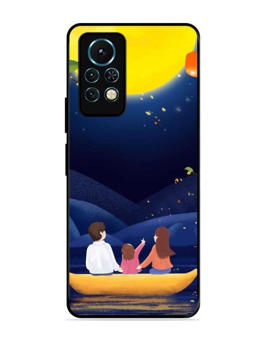 Happy Family And Beautiful View Glossy Metal Phone Cover for Infinix Note 11S Zapvi