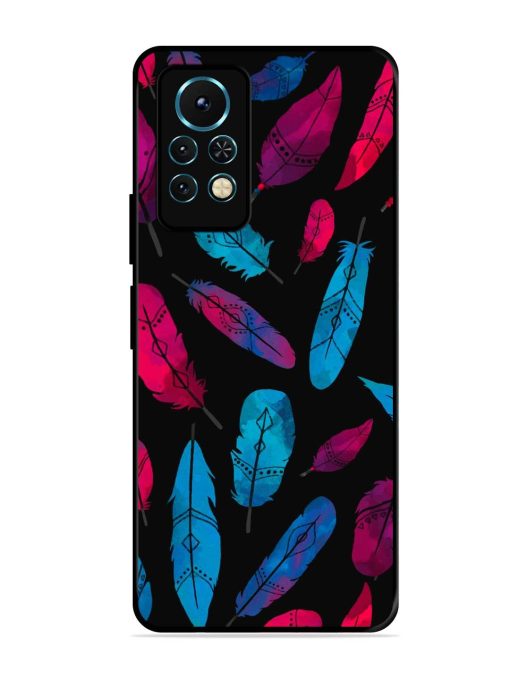 Feather Art Glossy Metal Phone Cover for Infinix Note 11S Zapvi