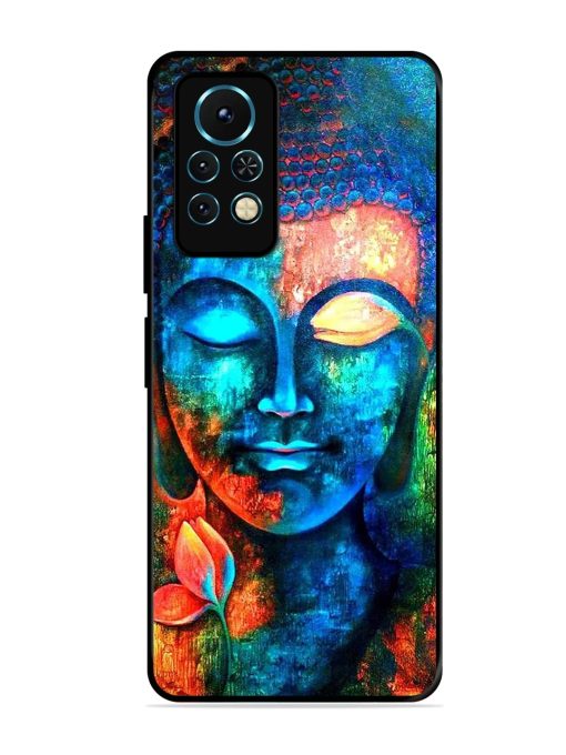 Buddha Painting Glossy Metal Phone Cover for Infinix Note 11S Zapvi