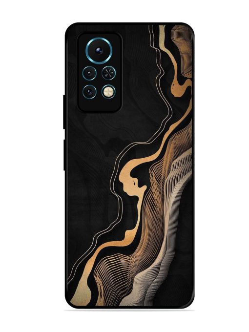 Abstract Art Glossy Metal TPU Phone Cover for Infinix Note 11S Zapvi