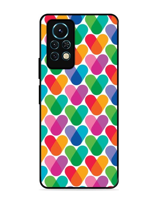 Overlapping Colors Colorful Glossy Metal TPU Phone Cover for Infinix Note 11S Zapvi