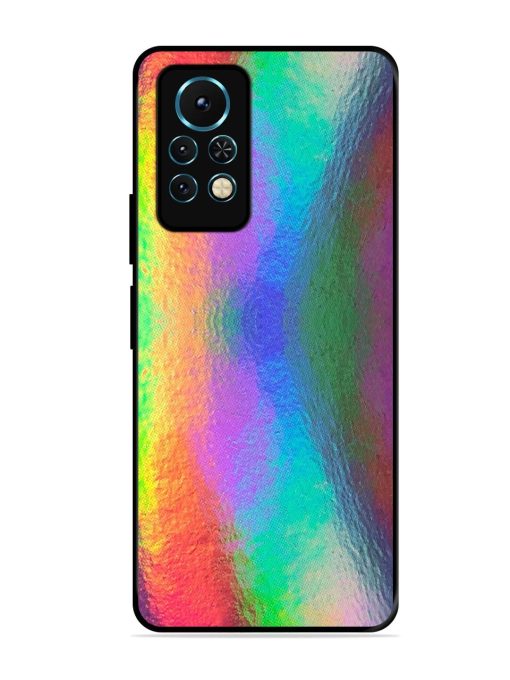 Colorful Holographic Background Glossy Metal TPU Phone Cover for Infinix Note 11S Zapvi