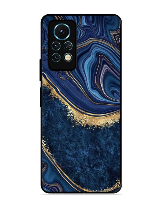 Abstract Background Blue Glossy Metal TPU Phone Cover for Infinix Note 11S Zapvi