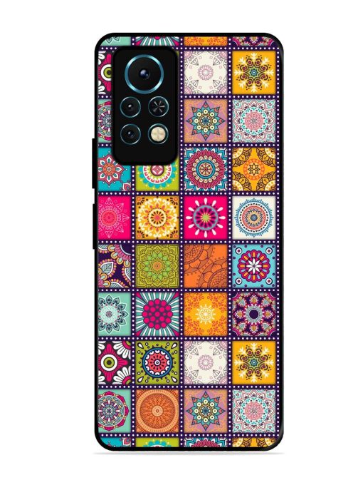 Seamless Pattern Vintage Glossy Metal Phone Cover for Infinix Note 11S Zapvi