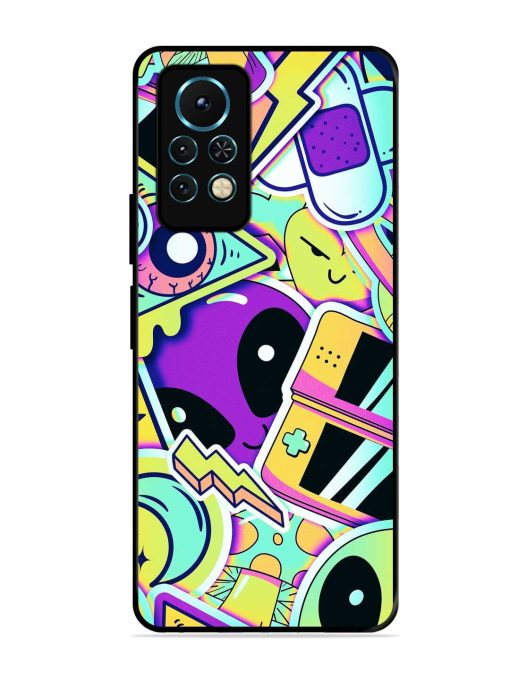 Scratch Art Glossy Metal Phone Cover for Infinix Note 11S