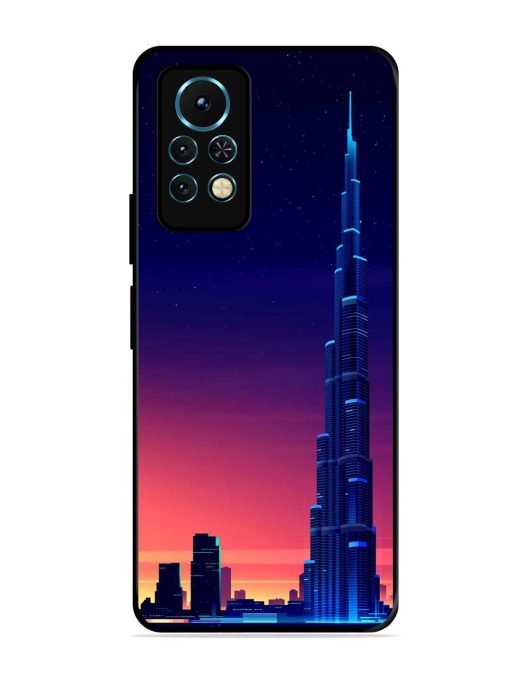 Burj Khalifa Abstract Glossy Metal Phone Cover for Infinix Note 11S Zapvi