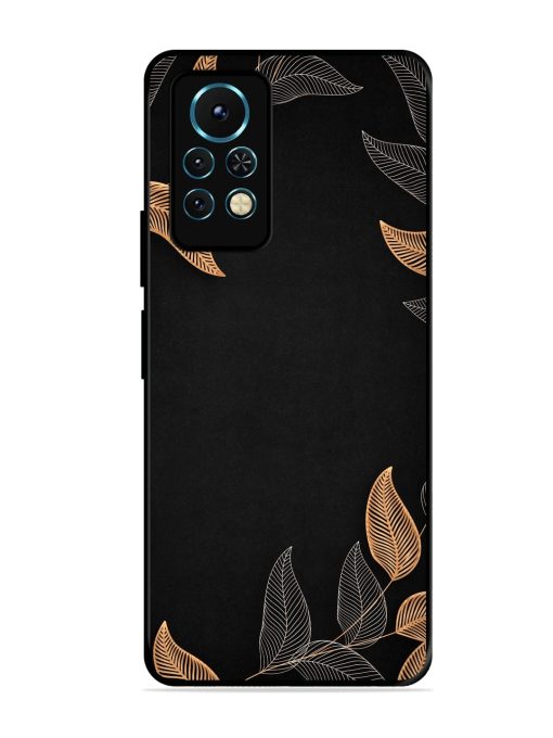 Foliage Art Glossy Metal Phone Cover for Infinix Note 11S