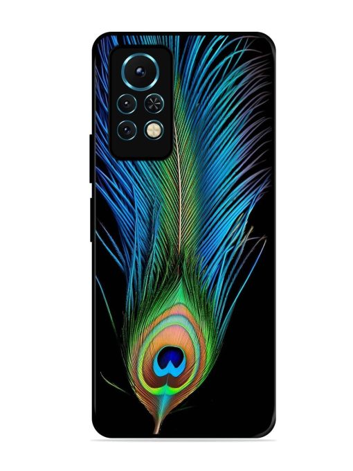 Peacock Feather Glossy Metal TPU Phone Cover for Infinix Note 11S Zapvi