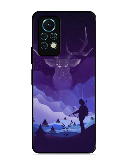 Deer Forest River Glossy Metal Phone Cover for Infinix Note 11S Zapvi