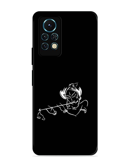 Krishna Flute Glossy Metal Phone Cover for Infinix Note 11S Zapvi