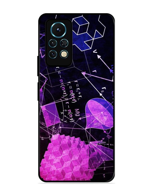 Math Physics Formula Art Glossy Metal Phone Cover for Infinix Note 11S Zapvi