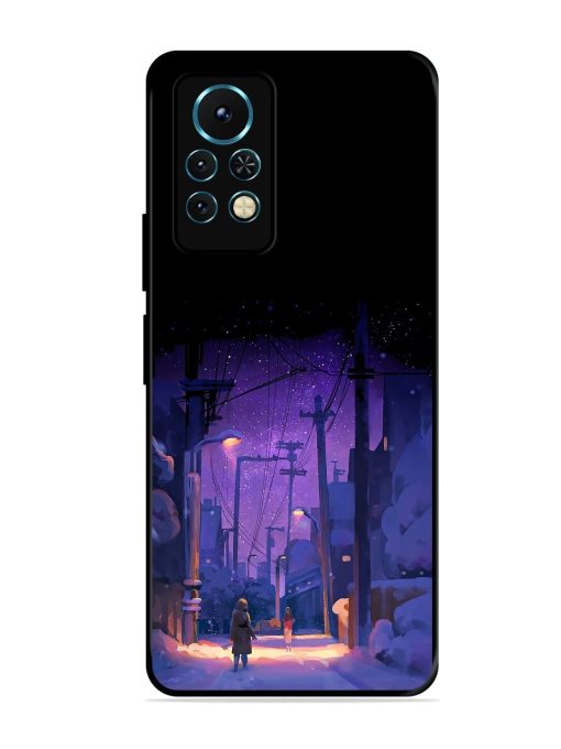 Winter Anime Art Glossy Metal Phone Cover for Infinix Note 11S Zapvi