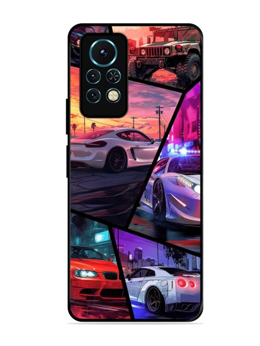 Ride In Pixels Glossy Metal Phone Cover for Infinix Note 11S Zapvi