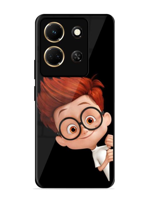 Smart Boy Cartoon Glossy Metal Phone Cover for Infinix Note 30 (5G) Zapvi