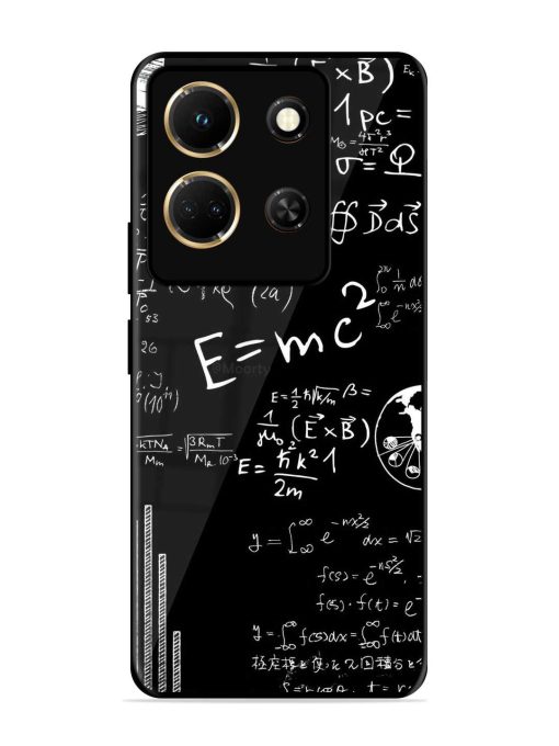 E=Mc2 Mass?Energy Equivalence Glossy Metal Phone Cover for Infinix Note 30 (5G) Zapvi