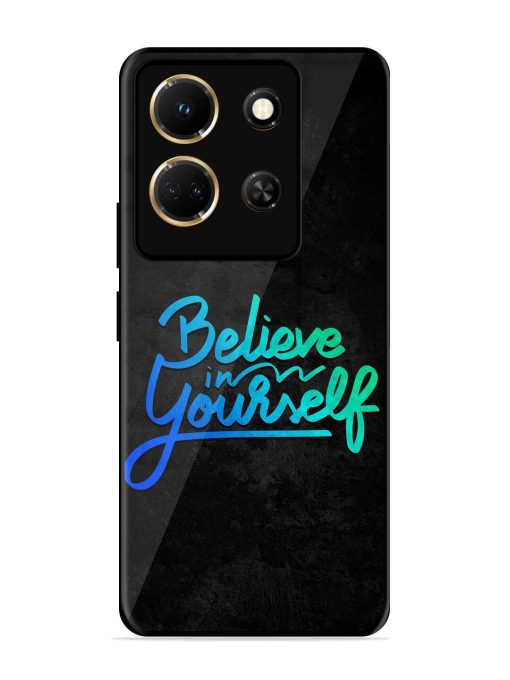 Believe In Yourself Glossy Metal Phone Cover for Infinix Note 30 (5G) Zapvi