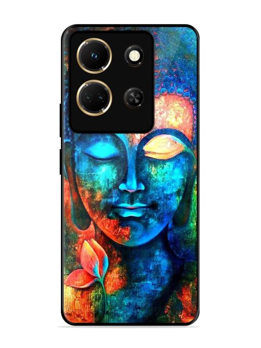 Buddha Painting Glossy Metal Phone Cover for Infinix Note 30 (5G) Zapvi