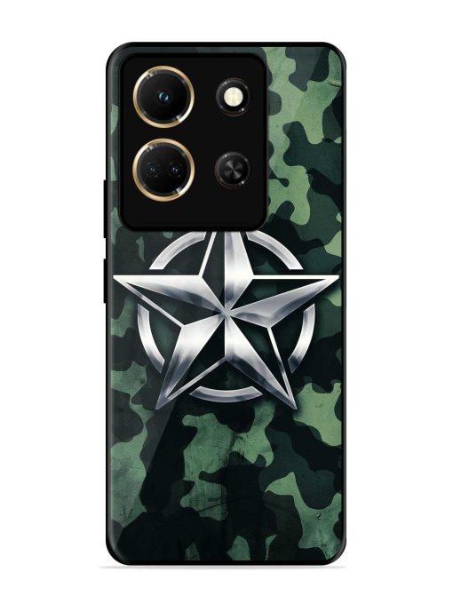 Indian Army Star Design Glossy Metal Phone Cover for Infinix Note 30 (5G) Zapvi