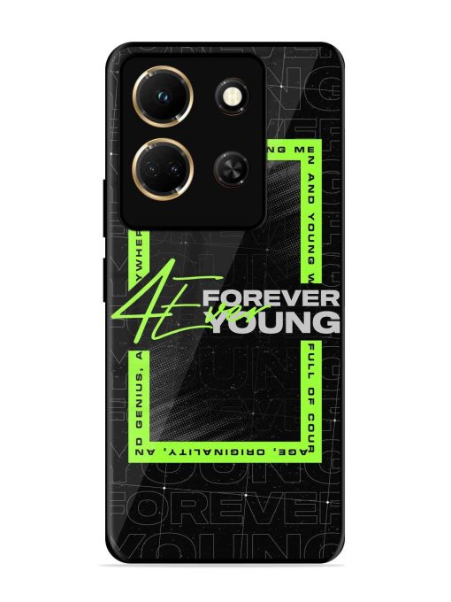 Forever Young Glossy Metal Phone Cover for Infinix Note 30 (5G)