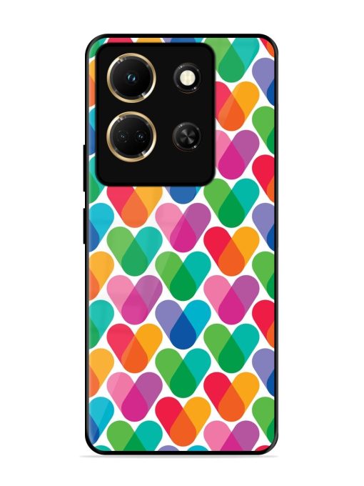 Overlapping Colors Colorful Glossy Metal TPU Phone Cover for Infinix Note 30 (5G) Zapvi