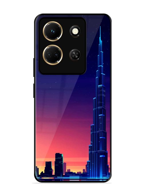 Burj Khalifa Abstract Glossy Metal Phone Cover for Infinix Note 30 (5G) Zapvi