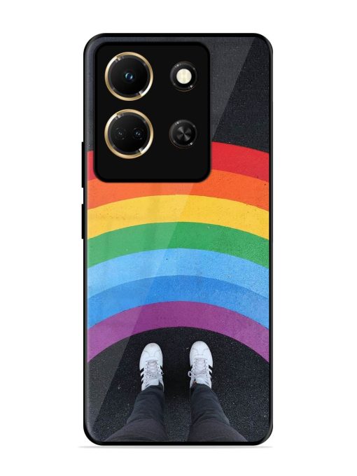 Legs Rainbow Glossy Metal TPU Phone Cover for Infinix Note 30 (5G)