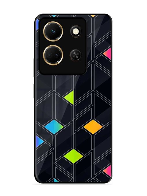 Abstract Mosaic Seamless Glossy Metal Phone Cover for Infinix Note 30 (5G)