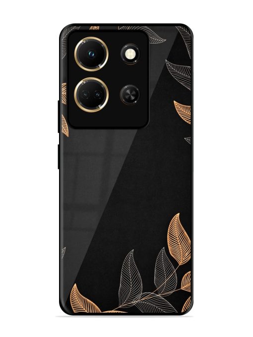 Foliage Art Glossy Metal Phone Cover for Infinix Note 30 (5G)