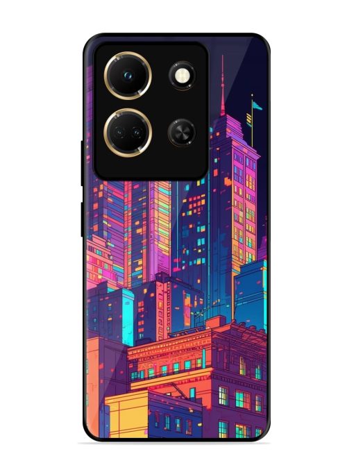 City View Glossy Metal Phone Cover for Infinix Note 30 (5G) Zapvi