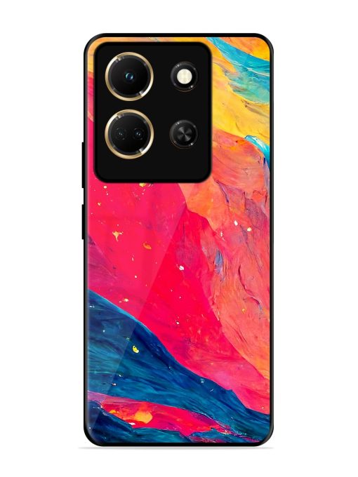 Starry Night Glossy Metal Phone Cover for Infinix Note 30 (5G) Zapvi