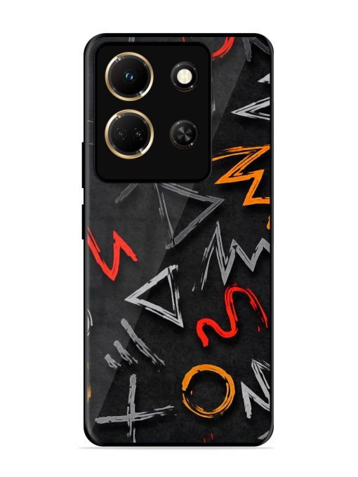 Grungy Graffiti Glossy Metal Phone Cover for Infinix Note 30 (5G) Zapvi