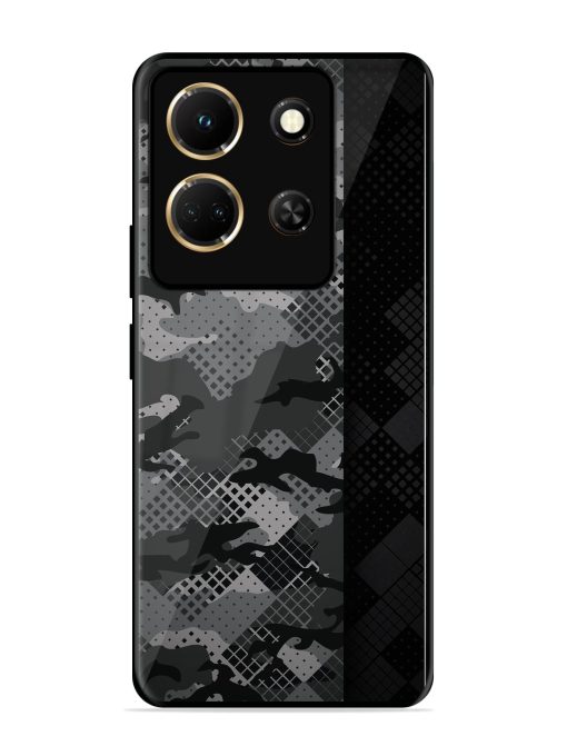 Dark Camouflage Glossy Metal Phone Cover for Infinix Note 30 (5G)