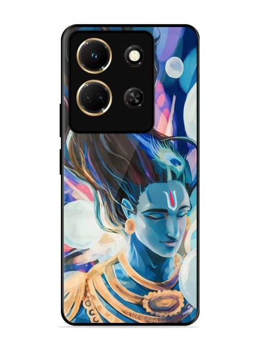 Bhagwan Sri Krishna Glossy Metal Phone Cover for Infinix Note 30 (5G) Zapvi