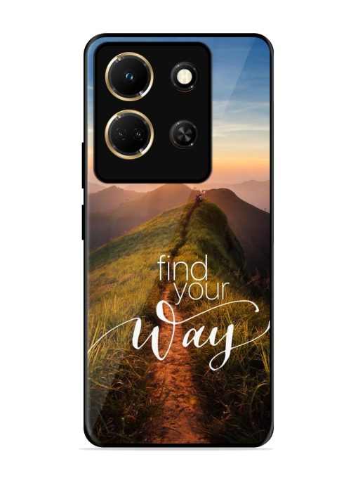 Find Your Way Glossy Metal Phone Cover for Infinix Note 30 (5G)