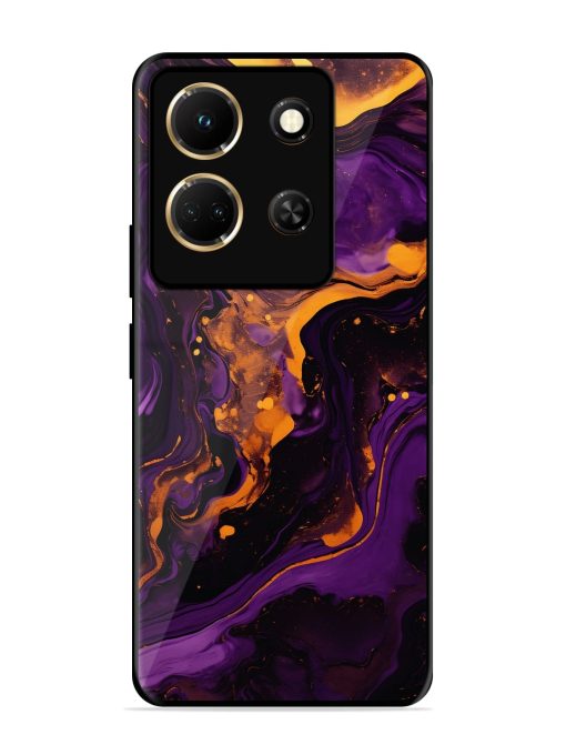 Painting Of A Purple Glossy Metal Phone Cover for Infinix Note 30 (5G)