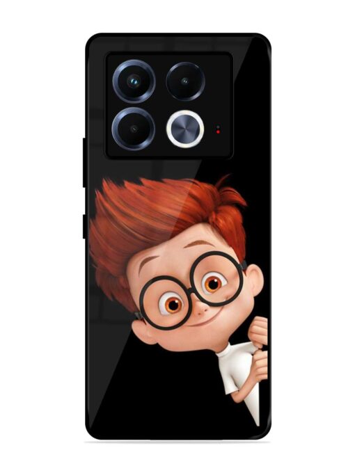 Smart Boy Cartoon Glossy Metal Phone Cover for Infinix Note 40 (5G)