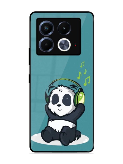 Music Panda Glossy Metal Phone Cover for Infinix Note 40 (5G)