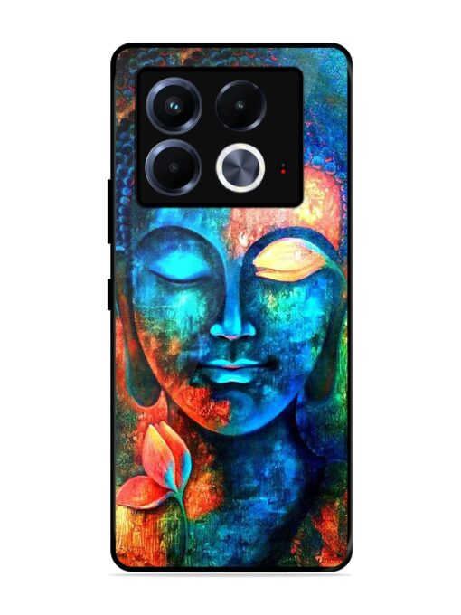 Buddha Painting Glossy Metal Phone Cover for Infinix Note 40 (5G)