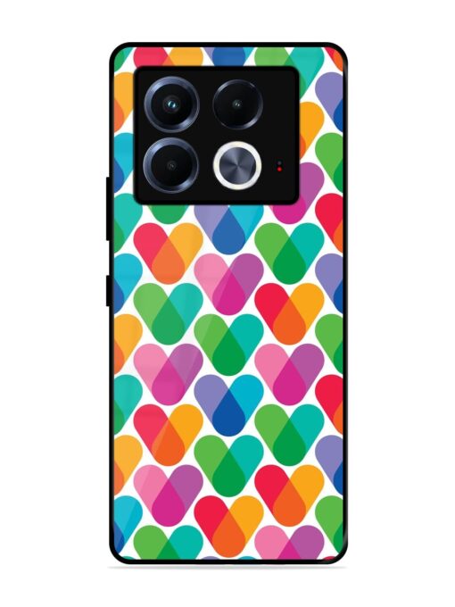 Overlapping Colors Colorful Glossy Metal TPU Phone Cover for Infinix Note 40 (5G)