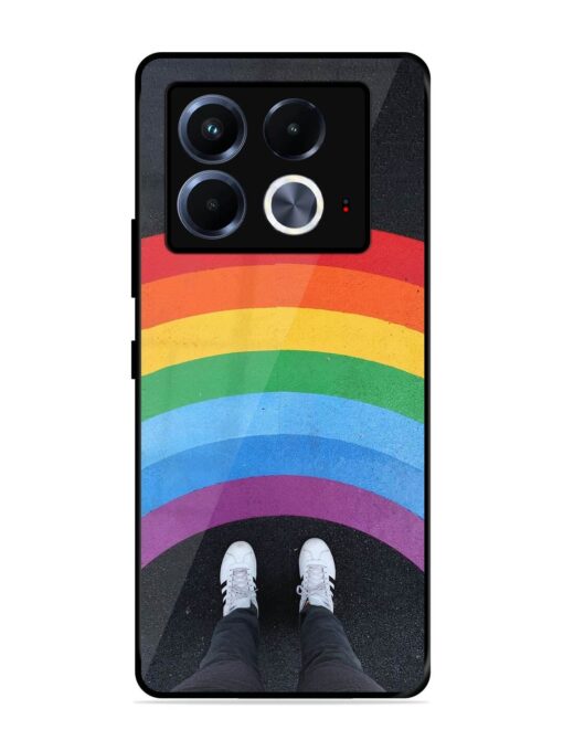 Legs Rainbow Glossy Metal TPU Phone Cover for Infinix Note 40 (5G)