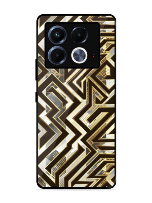 Technology Geometric Seamless Glossy Metal Phone Cover for Infinix Note 40 (5G)