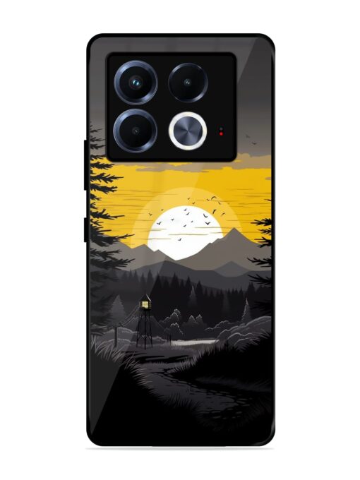 Sunset Vector Glossy Metal Phone Cover for Infinix Note 40 (5G)