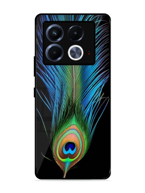 Peacock Feather Glossy Metal TPU Phone Cover for Infinix Note 40 (5G)