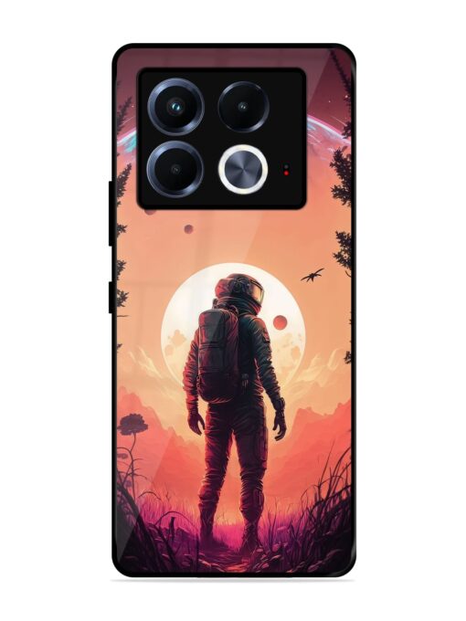 Red Sky At Morning Glossy Metal Phone Cover for Infinix Note 40 (5G)